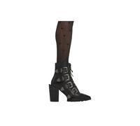 Lamoda Women's Don't Even Black Western Ankle Boots Edgy Fashion Statement | Size: 9 Lamoda Black 9