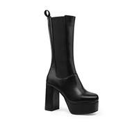 LAMODA Women's Fate Ankle Boot, Black Pu, 7 UK