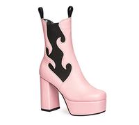 LAMODA Women's Feelings Ankle Boot, Pink Pu, 8 UK