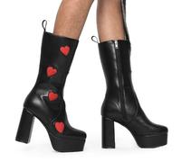 Lamoda Women's 'Game Of Love' Platform Calf Boots | Size: 9 Lamoda Multicolor 9