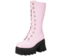 LAMODA - Women's Get Paid Chunky Platform Calf Boots in UK5