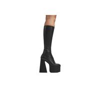 Lamoda Women's Hate Your Black Stretch Platform Knee High Boots Stylish Trendy | Size: 7 Lamoda Black 7