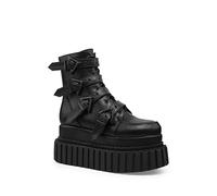 LAMODA Women's Instable Ankle Boot, Black PU, 6.5 UK