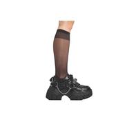 Lamoda Women's Lone Wolf Edgy Black Trendy Fashion Statement Platform Boots | Size: 4 Lamoda Black 4