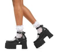 Lamoda Women's Look Away Black Chunky Platform 'Shoes' Comfortable Trendy Footwear UK4 | Size: 7 Lamoda Black 7