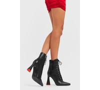 Lamoda Love You Better Stylish Women Platform Ankle Boots BlackPU Trendy - UK4