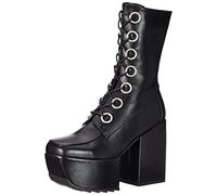 LAMODA Women's Mutual Agreement Mid Calf Boot, Black PU, 6.5 UK