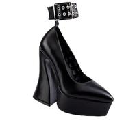 LAMODA Women's Next Trial Ankle Boot, Black PU, 6 UK