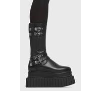 Lamoda Women's Night Time Black Flat Platform Boots with Cushioned Comfort for Everyd | Size: 4 Lamoda Black 4