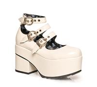 LAMODA Women's Run The World Mary Jane, White Patent, 4 UK