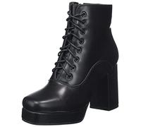 LAMODA Women's Stern Ankle Boot, Black Pu, 3.5 UK