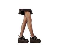 Lamoda Women's Stick To It Black Patent Chunky Platform Creeper Shoes Gothic | Size: 4 Lamoda Black 4