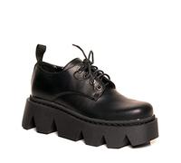 LAMODA Womens That Girl Platform, Black Pu, 4 UK