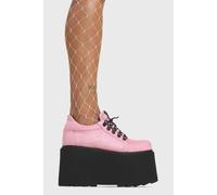 Lamoda Women's Touch The Sky Pink Suede Platform Heels Chic Party Fashion Statement | Size: 5 Lamoda Pink 5