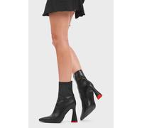 Lamoda Who Am I Stylish Women Trendy Platform Ankle Boots BlackPU High Heel - UK4