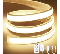 Lamomo COB LED Strip Light 10M,Natural White Dimmable Neon Rope with Remote