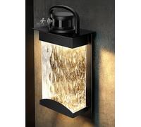 Lamomo Outdoor Wall Lights, 2 Modes Motion Sensor Security Light, 1200 Lumen13W LED Integrated Dusk Till Dawn Outside Lights Waterproof Aluminum Wall Lantern Sconce with Sensor for Garden Doorway