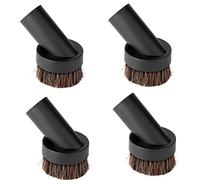 Lamoutor 4Pcs Soft Bristle Vacuum Brush Round Brush Vacuum Attachment Universal Vacuum Dust Brush for Most Vacuum Cleaners Accessories