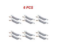 (Lamp 6pcs) Motorcycle LED Flash Stop Light DC 12V Colorful LED License Plate Tai
