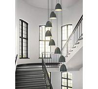 lamp 8 Spiral for Stair high Ceiling Pendant Lights Creative Villa Hollow Living Room Duplex Long Chandelier 40x200cm