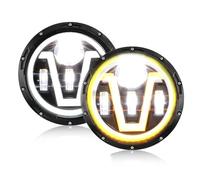 Lamp Assembly 2piece Universal 7 Inch Led Car Motorcycle Headlight DRL H4 Headlamp For BMW 7" Headlight Running Lights(100601012-2piece)