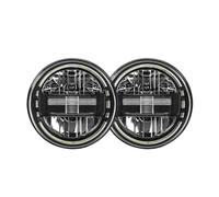Lamp Assembly 7 Inch LED Headlight With Halo DRL High Low Beam King Kong Headlamp 4 Inch Fog Light Set For Jeep For Wrangler JK 2007-2018 CJ TJ Running Lights(Black)