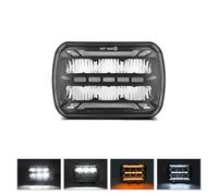 Lamp Assembly For Jeep For Wrangler Headlight H4 Turn Signa DRL Headlamp 6000K 32V 7 Inch Square Car Headlight Off-Road Vehicle Headlight 200W 30000LM Running Lights(1 piece)