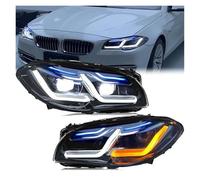 Lamp Assembly Pair Car Front LED Headlights For BMW F10 F18 5-Series 520i 525i 530i 2011-2017 Modified DRL Amber Turn Signal Headlamp Assembly Running Lights(10-13 No AFS Xenon)