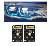 Lamp Assembly Red Blue Yellow DRL LED Boards Set For BMW G30 G38 F90 M5 G31 G32 GT 18 19-20 US EU Spec Adaptive LED Onwards Daytime Headlight Running Lights(Ice-Blue)