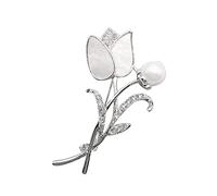 lamp Brooches & Pins Temperament Fashion Elegant Flower Brooch Pin Breastpin Rhinestone Large