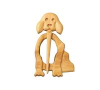 lamp Brooches & Pins Wooden Pattern Cartoon Animal Shape Aesthetic Brooch Lapel Badge Pin Shawl And
