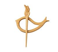lamp Brooches & Pins Wooden Pattern Cartoon Animal Shape Aesthetic Brooch Lapel Badge Pin Shawl And
