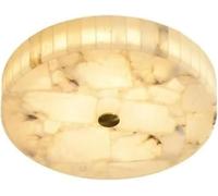 Lamp Close Ceiling Lights Round Marble Natural Stone Alabaster Wall Light Fixtures Three-Color Light