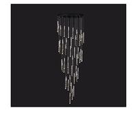 lamp Crystal Modern Loft LED K9 Crystal Duplex Stair Living Room Hotel Ceiling Hanging Light Luxury Pendant Lamp
