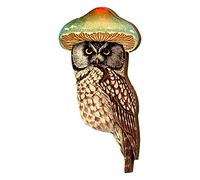 lamp & Cute Fashion Magpie Pins Brooches Vintage Redbreast Bird Wooden Brooch Pin