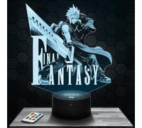 Lamp Final F Deco Boy's Room 3D Final F Gaming Gamer Video Games Gift idea Soft Light Decoration Night Light Office Decor. Original Christmas, Gift idea for Teenagers.