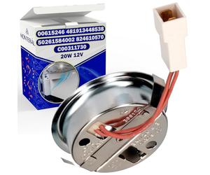 Lamp for Kitchen Extractor Hood with the Original Code 00615246 481913448538 50261584002 824610570 C00311730 for Whirlpool for Elica - MADE IN ITALY - MONTERAL