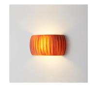 Lamp for Wall, Wall Sconces Indoor Indoor Up Down Wall Sconce Milk White Light Nordic Green Modern Wall Light Ribbed ge Bedside Wall Mounted Lamp Hallway Wall Lighting for Living Room Bedroom Bat