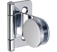 LAMP GH34-0CR Chrome-Plated Round Internal Wood Hinge for Glass/Acrylic Doors Steel, innenliegend