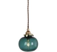 lamp Hanging Light, Led Lights Japanese Blue Globe Bedroom Kitchen Single Head Chaner Creative Glass Bar Counter Corridor Study Living Room Hanging Pendent Lamp E27/E26Droplight14cm lamp