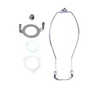 Lamp Harp 6 8 10 12 inch Lampshade Bracket Lamp Harp Set Light Fitting Harps 10", Silvery, 10 inch