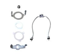 Lamp Harp 6 8 10 12 inch Lampshade Bracket Lamp Harp Set Light Fitting Harps 6", Silvery, 6 inch