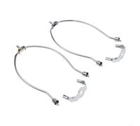 Lamp Harp Adapter 6" Steel Bracket for Drum Pendant Lights - Secure Shade Ring Converter Saddle Base Replacement Fittings Set(Silver)