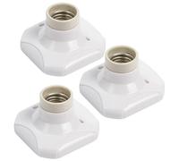 Lamp Holder, 3-Pack Ceiling Rose Light Fitting with Bayonet Light Socket, White Light Fitting Base for Home and Workshop Lighting Upgrades