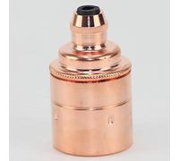 Lamp Holder | ES | E27 | Edison Screw Pendant Lamp Holder with Cord Grip Made in The UK Coper