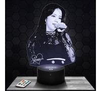 Lamp Jisoo BlackP for girl's room decoration 3D Lamp Jisoo BlackP K-pop object Korea Korean Pop gift idea soft light decoration night light office deco. Original Christmas, gift idea for teenagers TOP