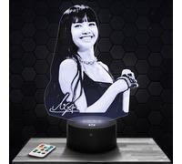 Lamp Lisa BlackP Deco Girl's Room 3D Lisa BlackP K-pop Object Korean Pop Korean Gift idea Soft Light Decoration Night Light Office Deco. Original Christmas, Gift idea for Teenagers TOP