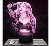 Lamp Rose BlackP Girl's Room Decor 3D Rose BlackP K-pop Object Korea Pop Korean Gift idea Soft Light Decoration Night Light Office Decor. Original Christmas, Gift idea for Teenagers.