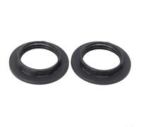 Lamp Shade Collar Ring Adaptor Set, Compatible with E27/E14 Screw Bulb Holders, 2-Pack Plastic Lamp Fitting in Black or White for Table, Desk, Floor and Bedside Lamps (E14 black)