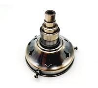 Lamp shade gallery 3 1/4 Inches Width And E14 Lamp Holder Side Entry Cord Grip Choice of Finishes (Brushed Antique)